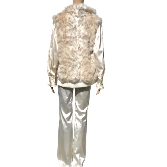 Coldwater creek faux fur vest Sz XL - Picture 7 of 15